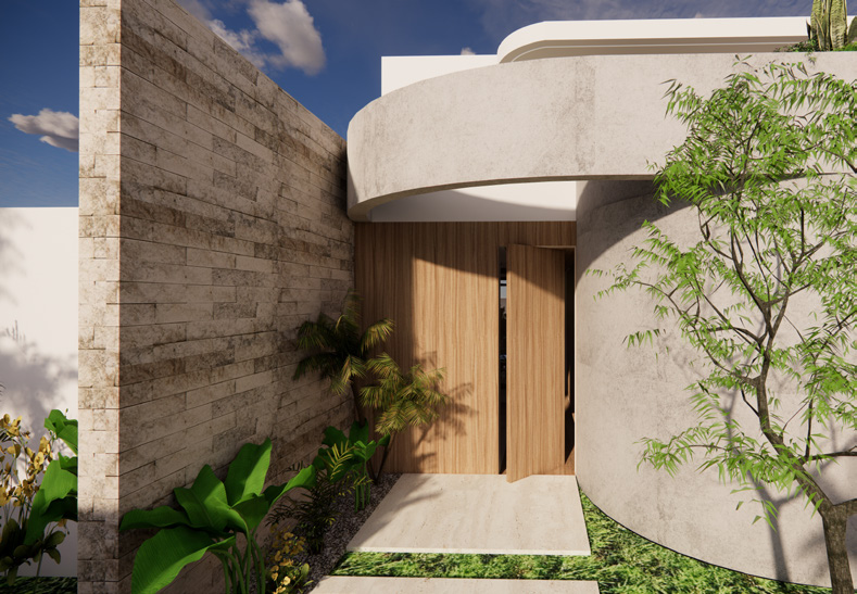 Villa contemporaine au Maroc avec piscine sur toit